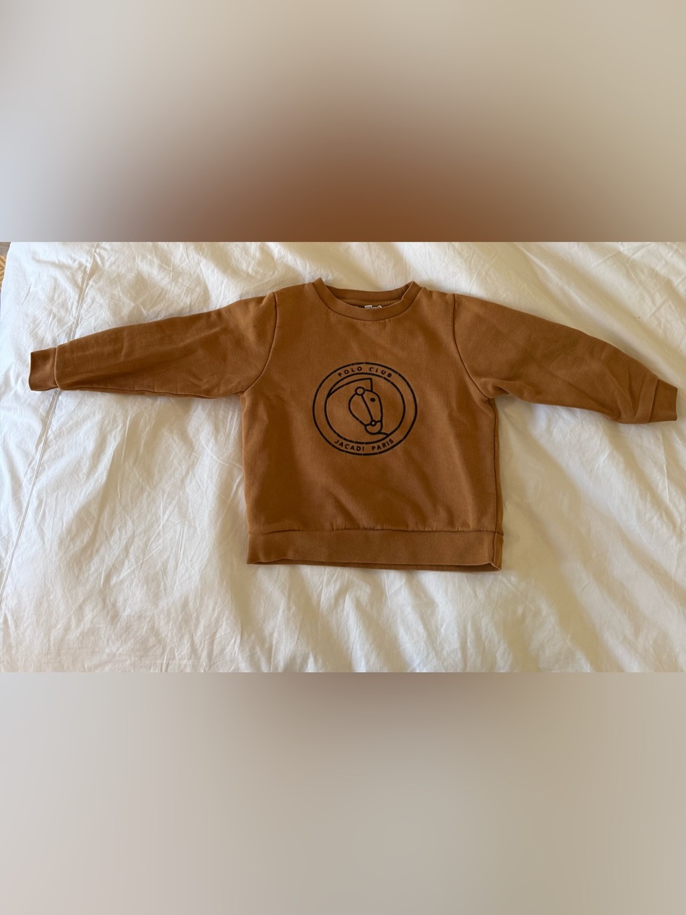Jacadi Brown Polo Club Sweater